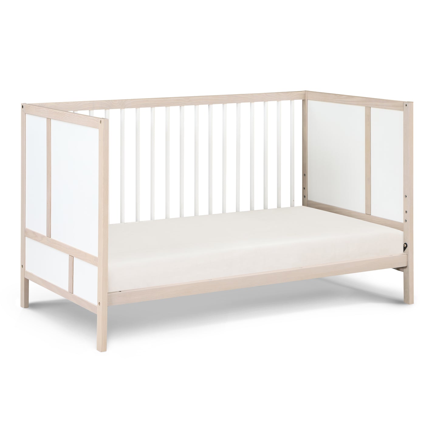 Pixie Finn 3-in-1 Crib in Washed Natural/White