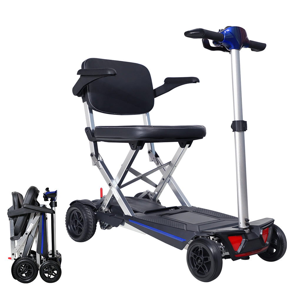 MOBIFREE Powered Lightweight Manual Folding Mobility Scooter M2020 for Adults and Seniors.