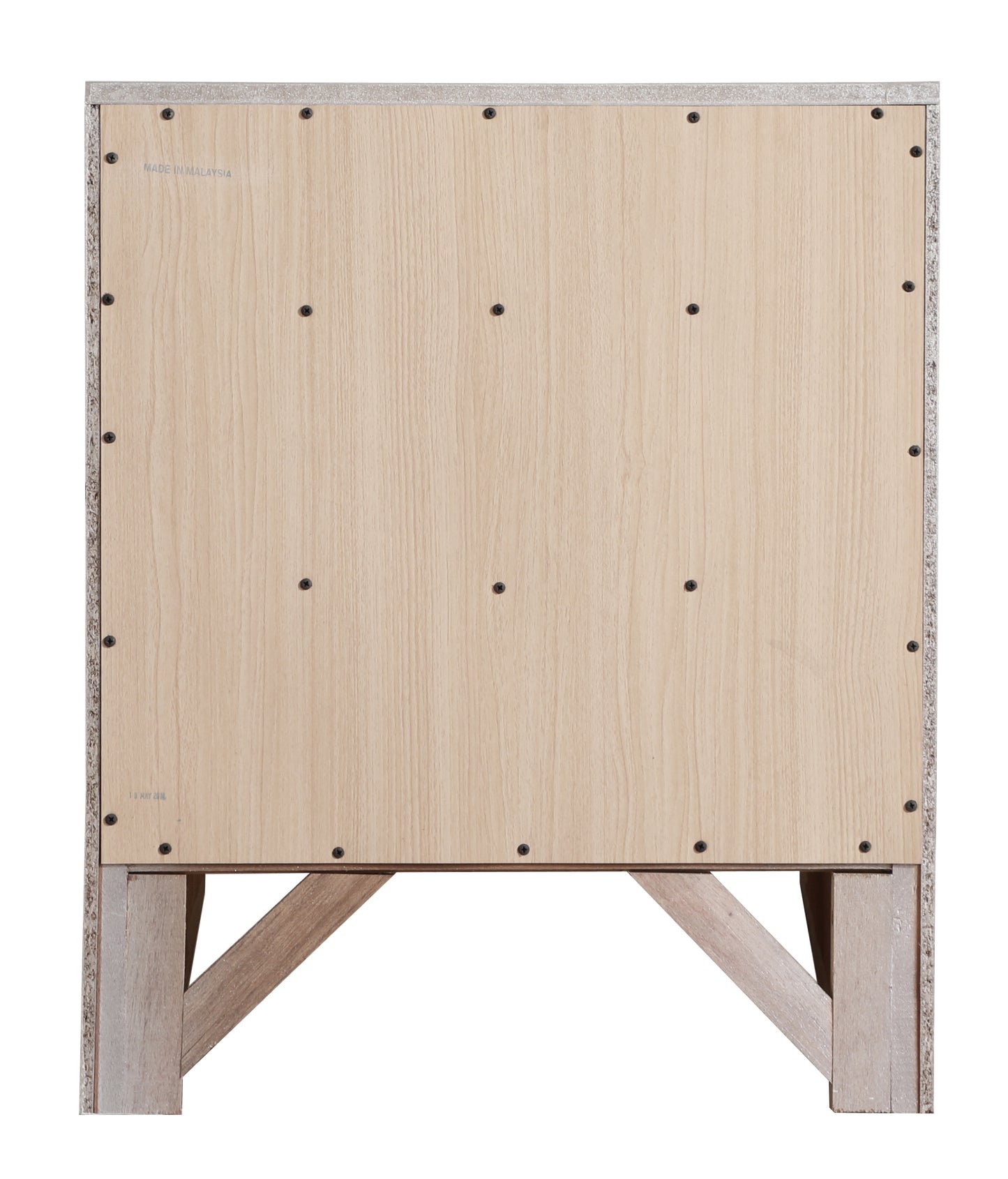 Elegant Silver Champagne Nightstand