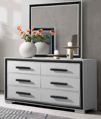ADELAIDE GREY BLACK DRESSER