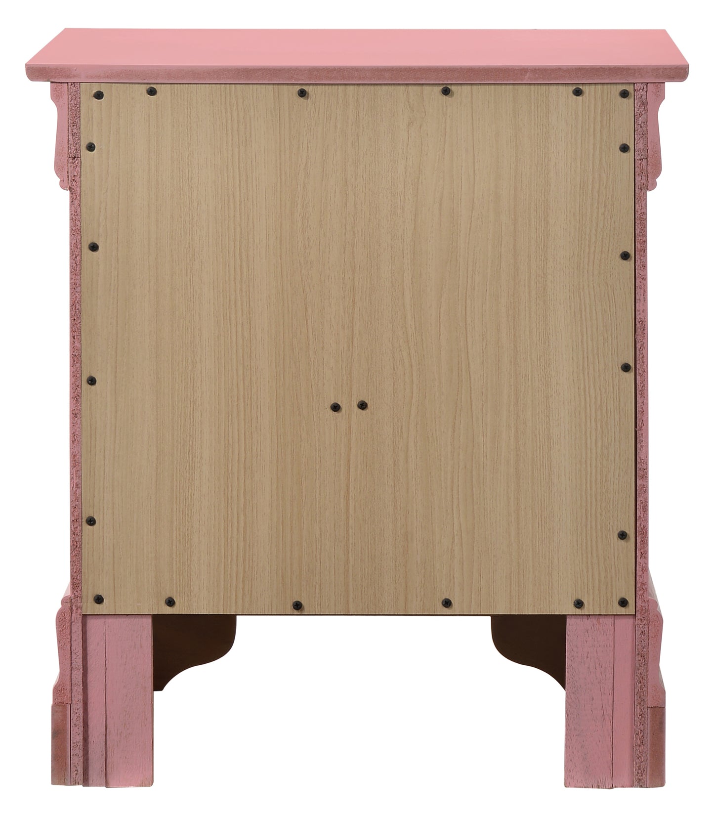 Charming Pink Traditional Nightstand