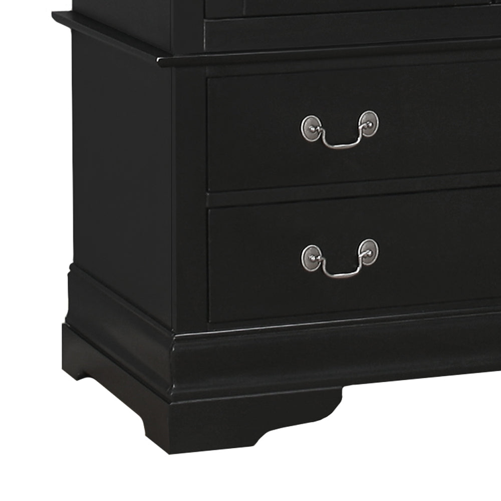 Elegant Black Traditional Armoire