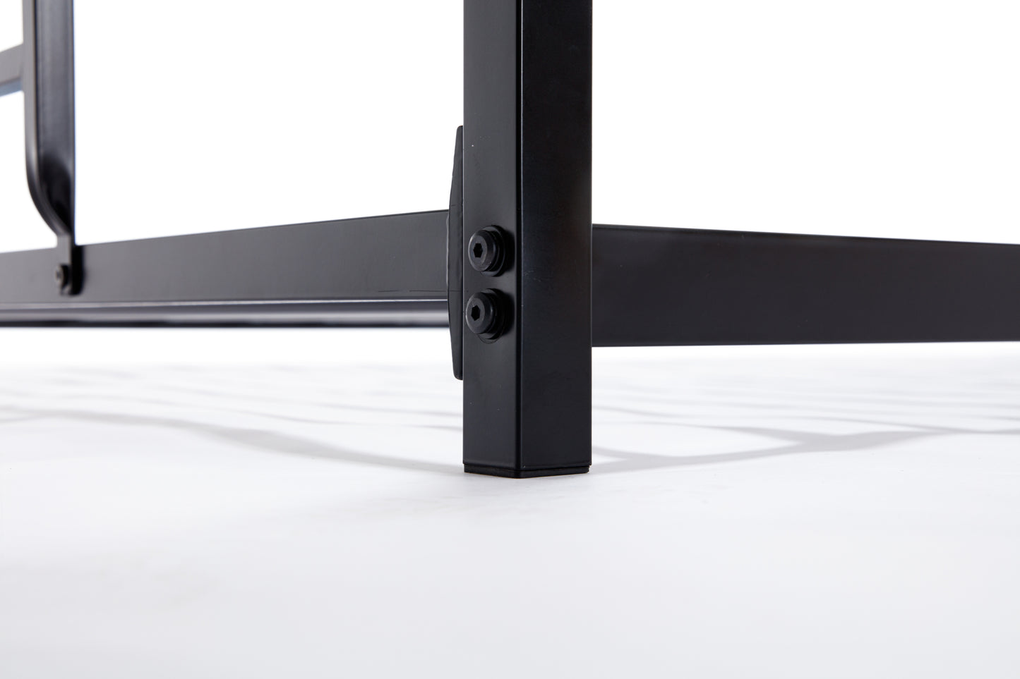 Adam Twin Twin Bunk Black with White Mesh Guard Rail for Kids and Adult, Low Profile and Easy Climbing with Stable Ladder