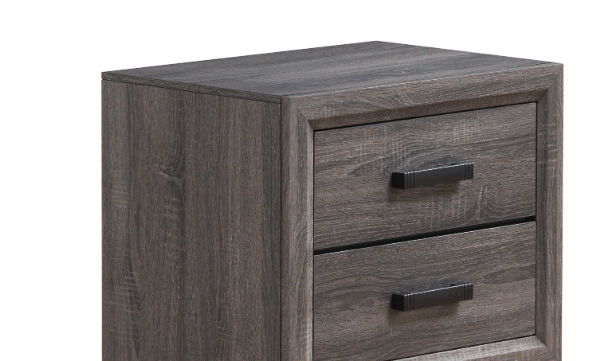 MIRAGE FOIL GREY NIGHTSTAND