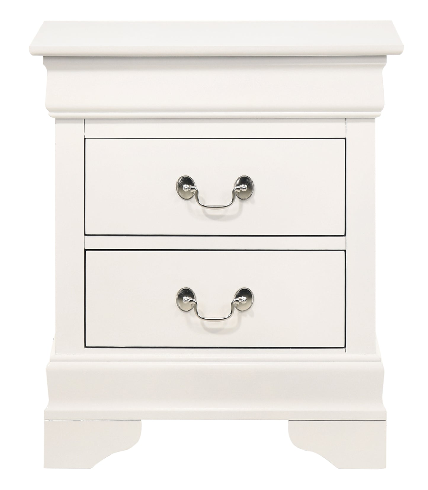 Elegant White Traditional Nightstand