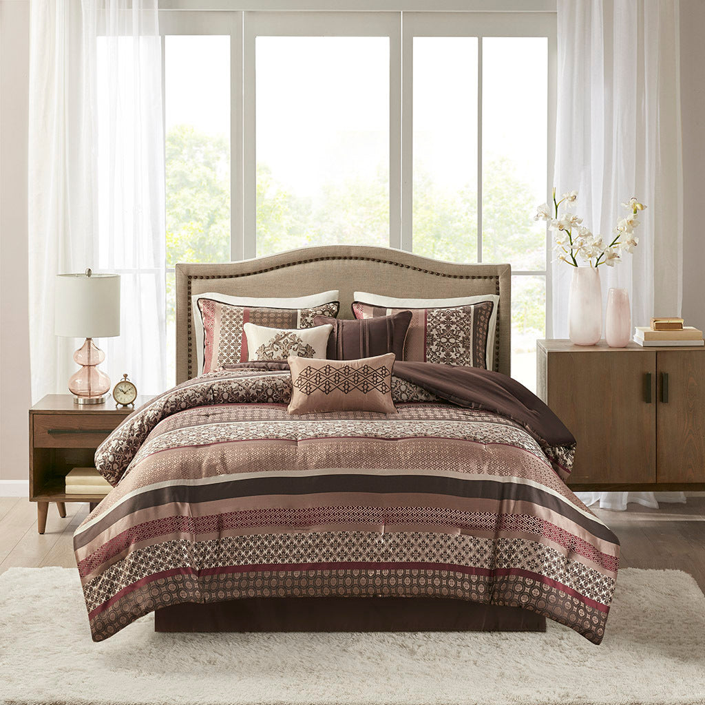 7 Piece Comforter Set Red Queen