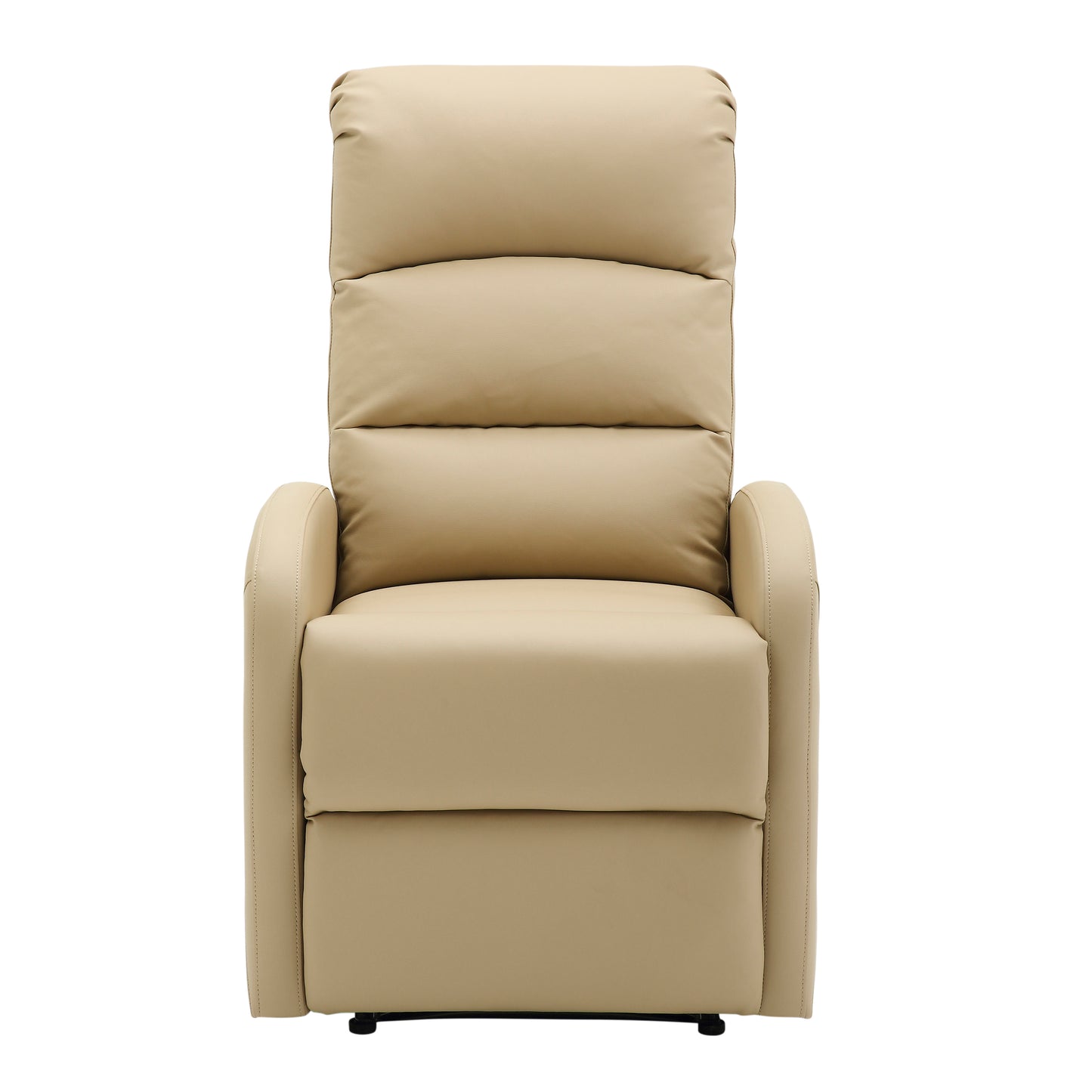 Dormi Contemporary Recliner Chair in Beige Faux Leather by LumiSource