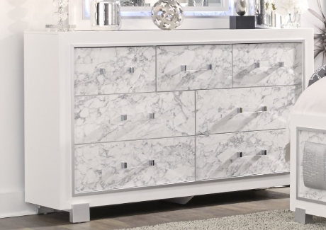 SKYE MARBLE WHITE DRESSER