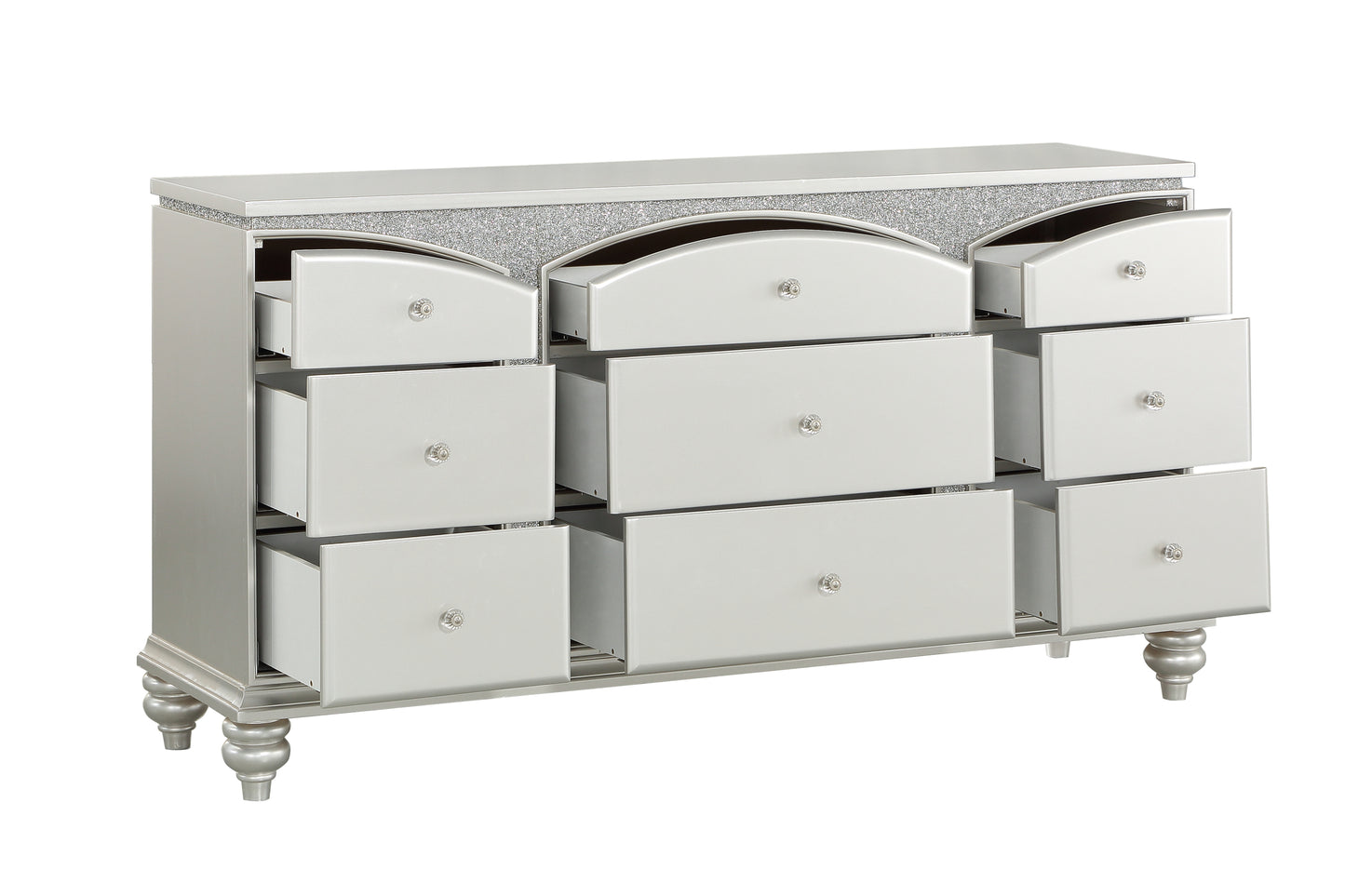 Maverick Platinum Finish Dresser