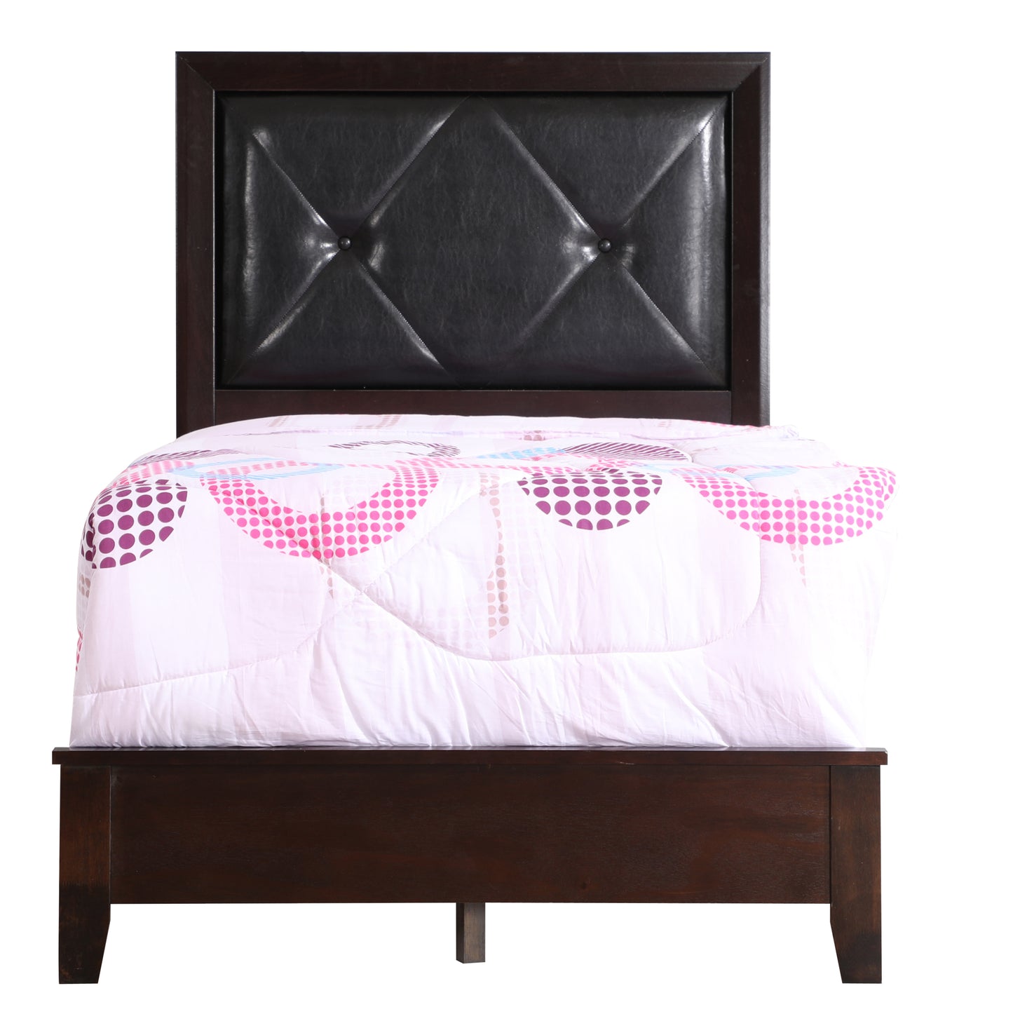 Elegant Transitional Espresso Twin Bed