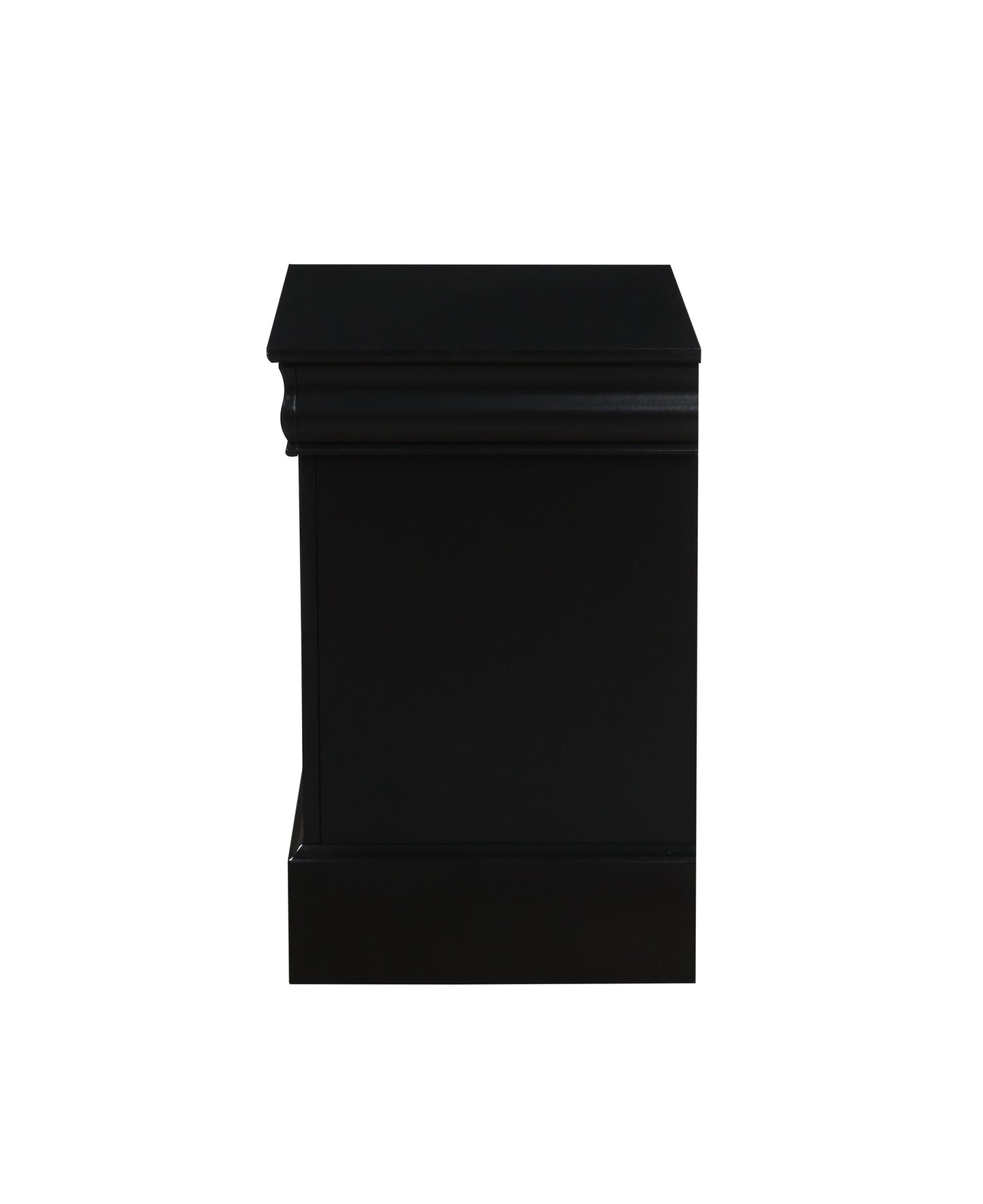 Louis Black Finish Philippe III Nightstand