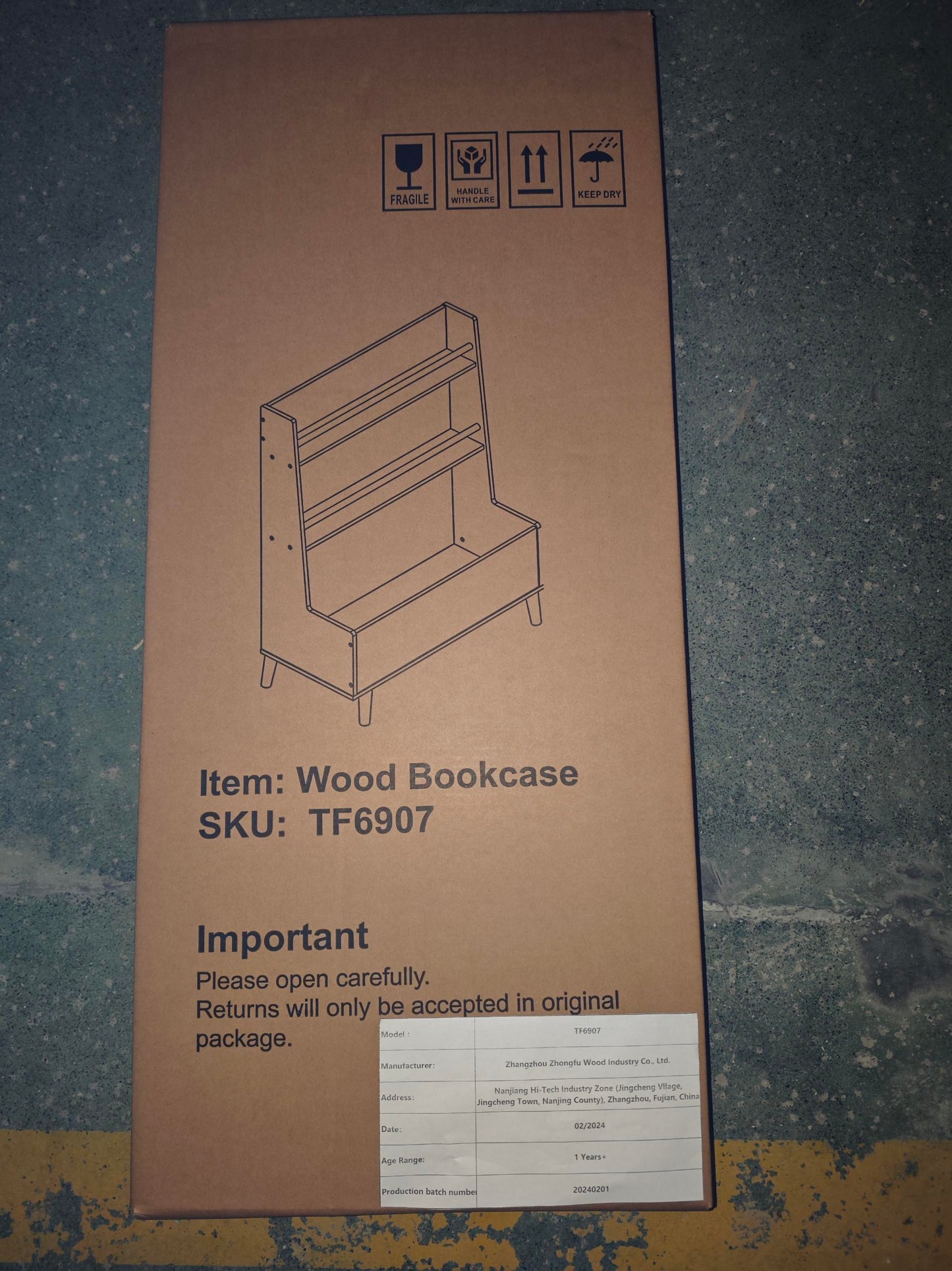 Kids Bookshelf, Book and Magazine Rack, Book Organizer, toy Storage Cabinet Organizer, White