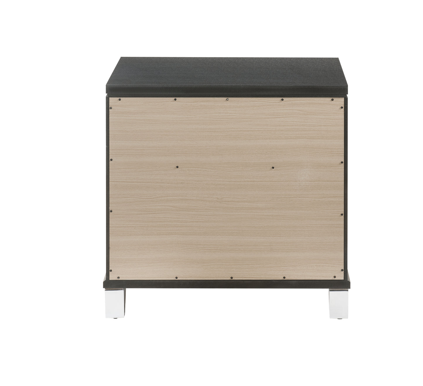 Sawyer Metallic Gray Finish Nightstand