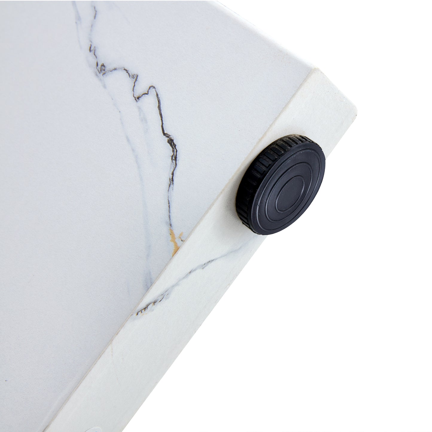 Round Dining Table for 4-6, 42 Inch Modern Kitchen Table Small Dinner Table MDF Kitchen Dinning Table for Cafe Restaurant Wine Bar Home Office Conference