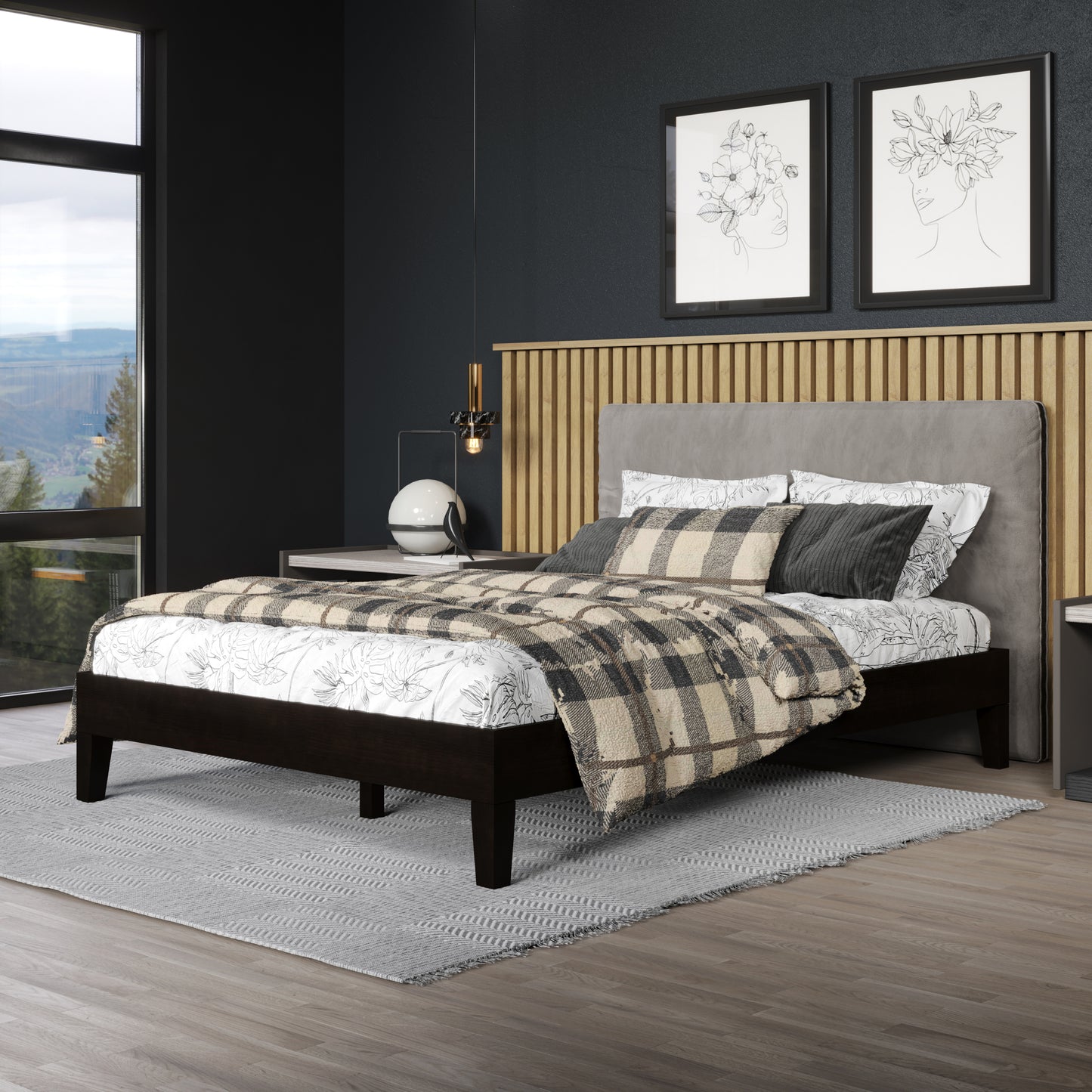 Nix - Full Platform Bed - Black