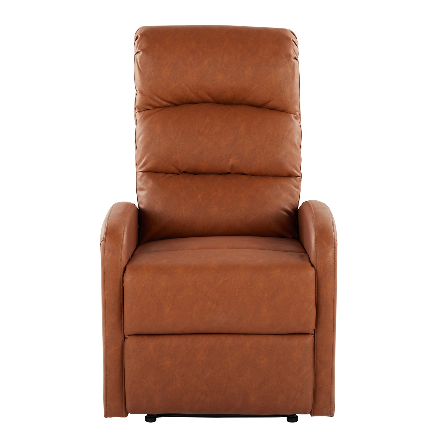 Dormi Contemporary Recliner Chair in Camel Faux Leather by LumiSource