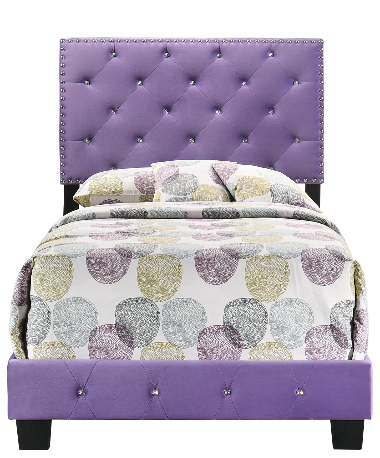 Charming Purple Twin Bed For Stylish Spaces