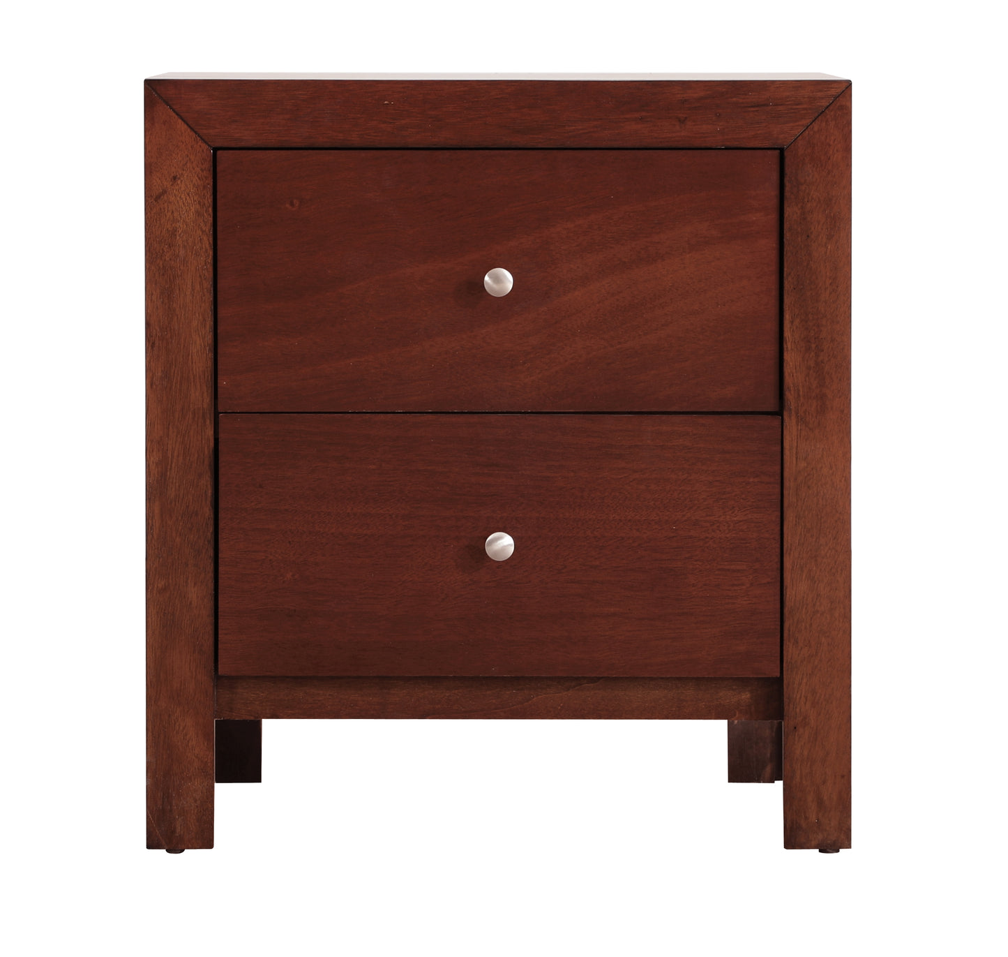 Elegant Cherry Nightstand With Storage