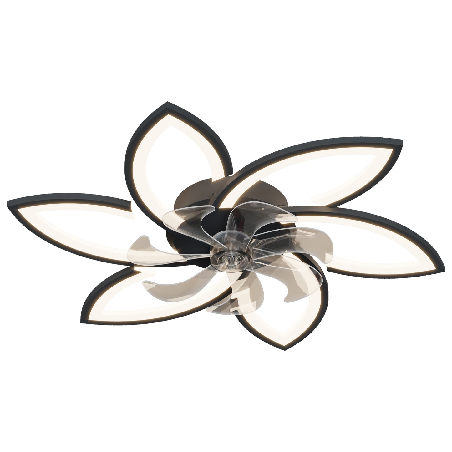 30.7In Ceiling Fan with Lights, Remote Control 3 Color Temperatures,6 Gear wind Speed Fan Light