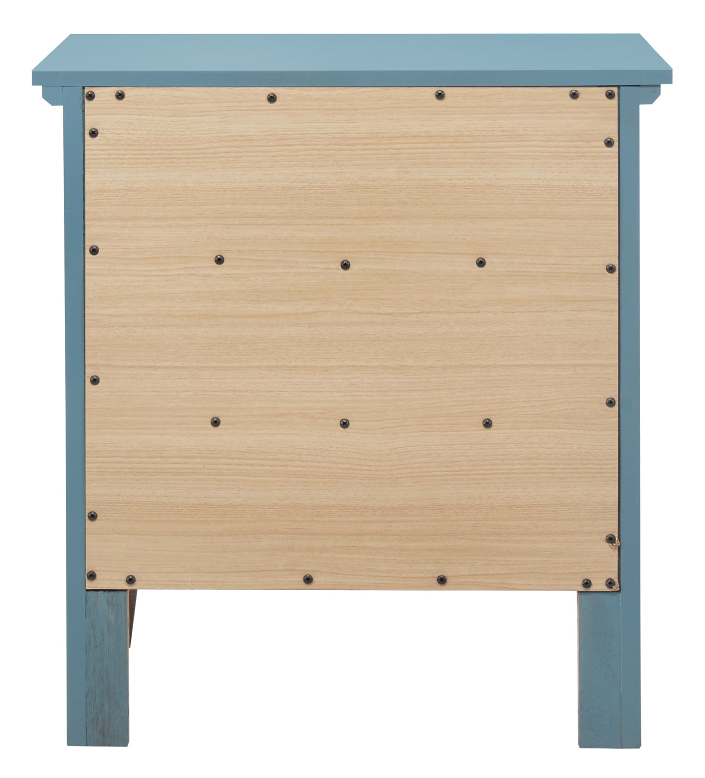 Casual Teal Storage Nightstand