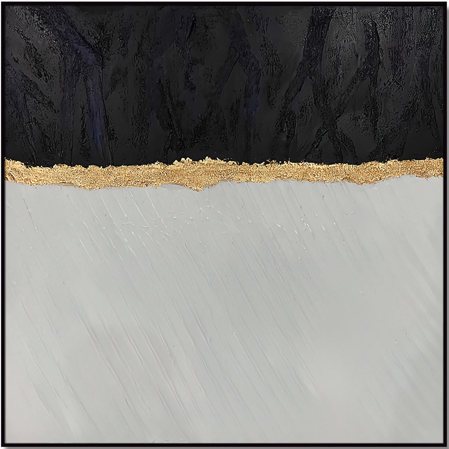 Home Hand Painted 'Roots of Midas' Oil Painting (48'H x 48'W)