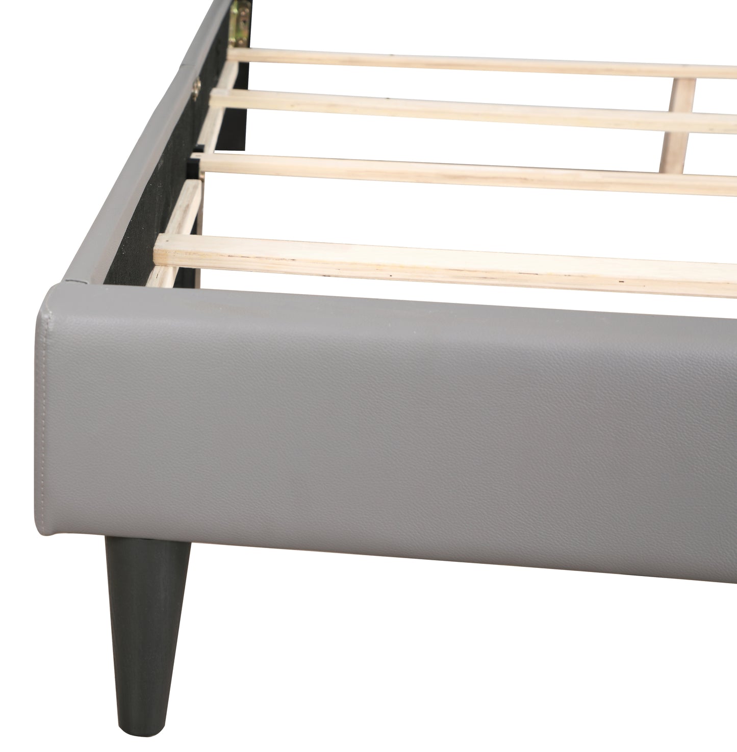 Casual Twin Bed In Light Gray