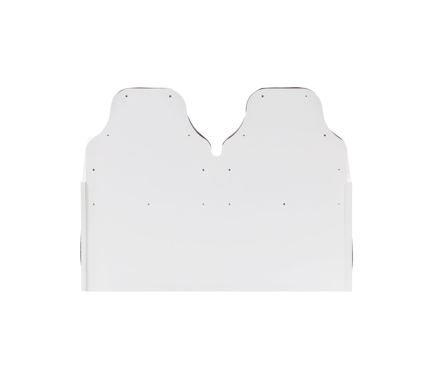 Colen White Finish Twin Car Bed with LED