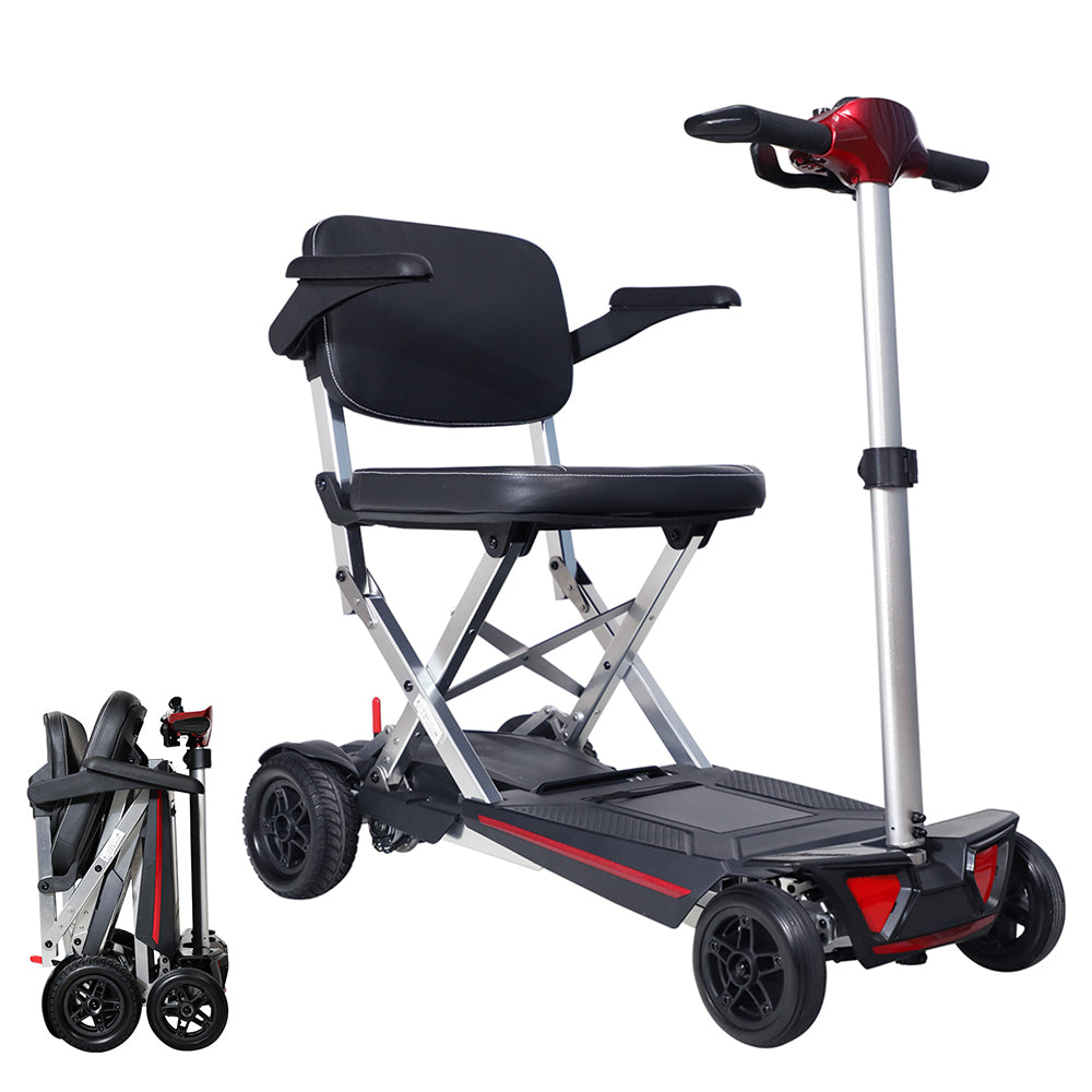 MOBIFREE Powered Lightweight Manual Folding Mobility Scooter M2020 for Adults and Seniors.