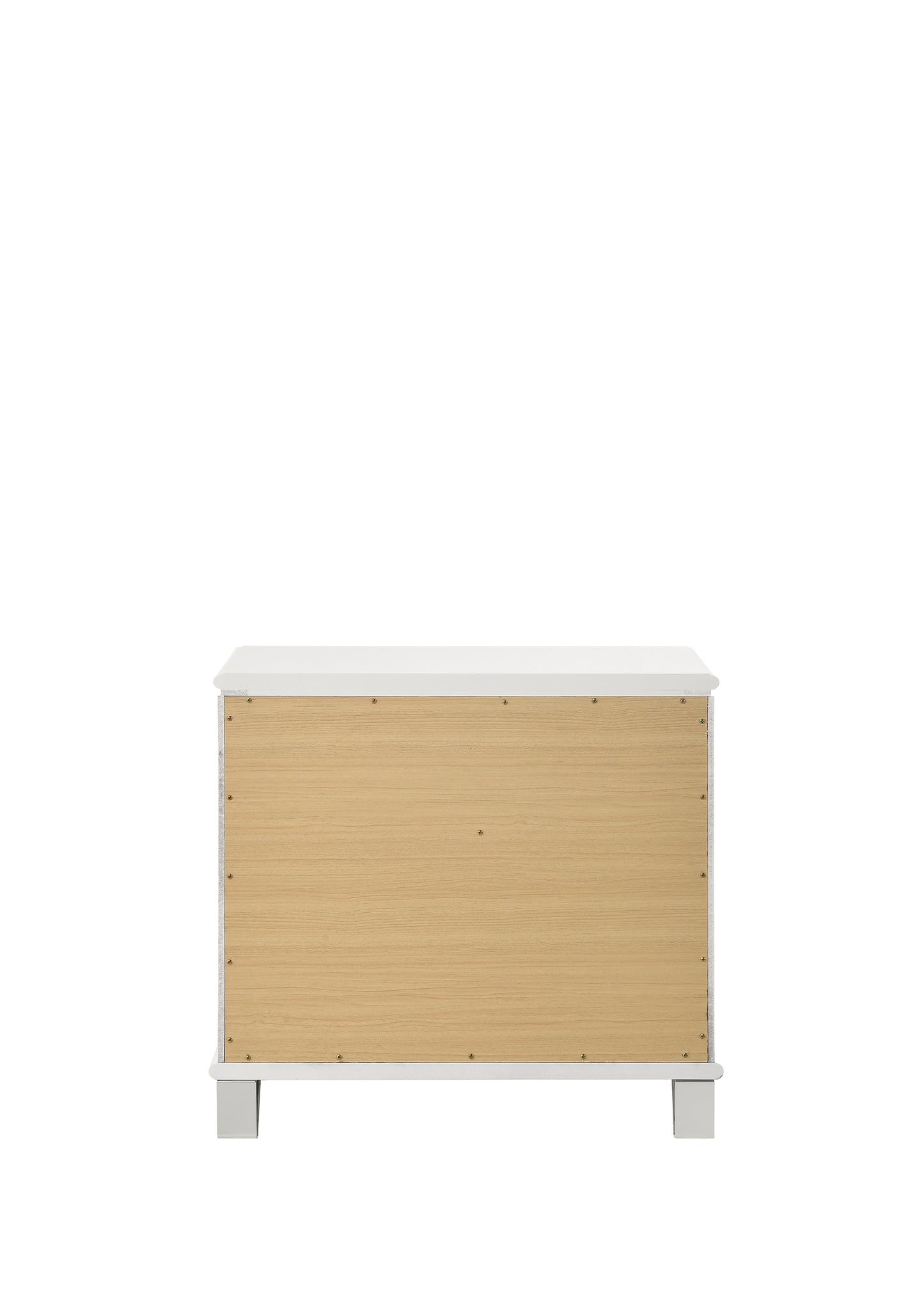 Tarian Pearl White Finish Nightstand