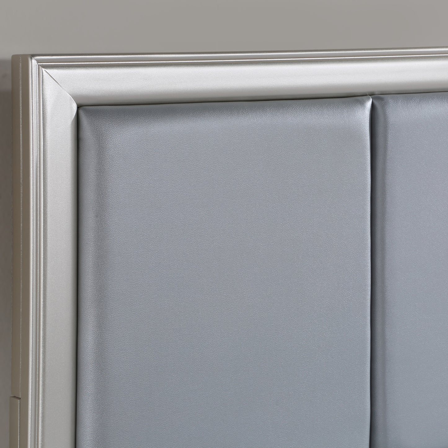 Omni - Queen Bed - Pearl Silver