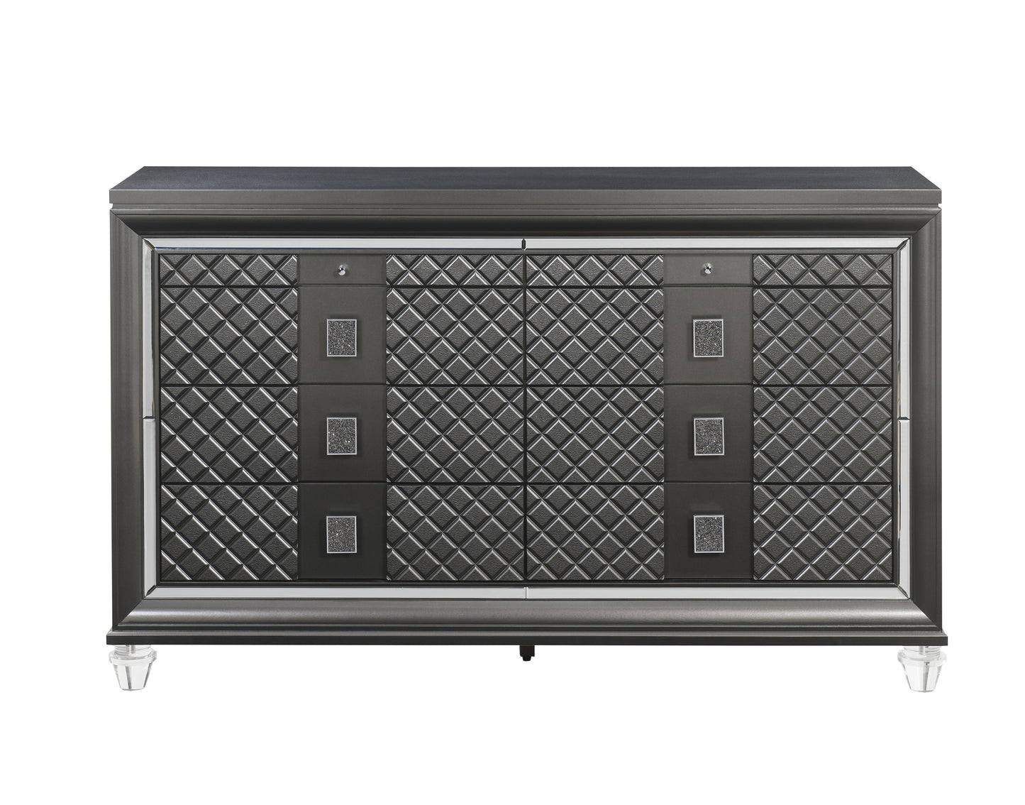 Sawyer Metallic Gray Finish Dresser