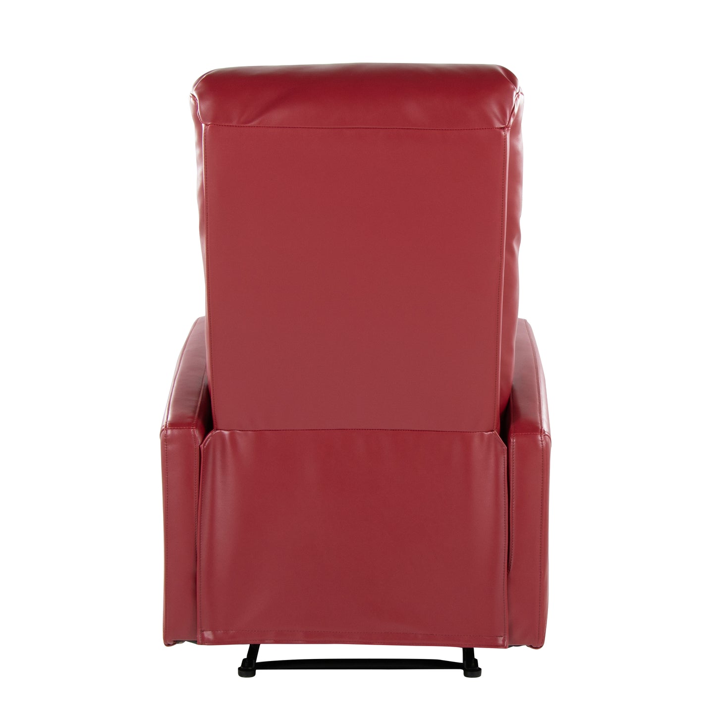 Dormi Contemporary Recliner Chair in Red Faux Leather by LumiSource
