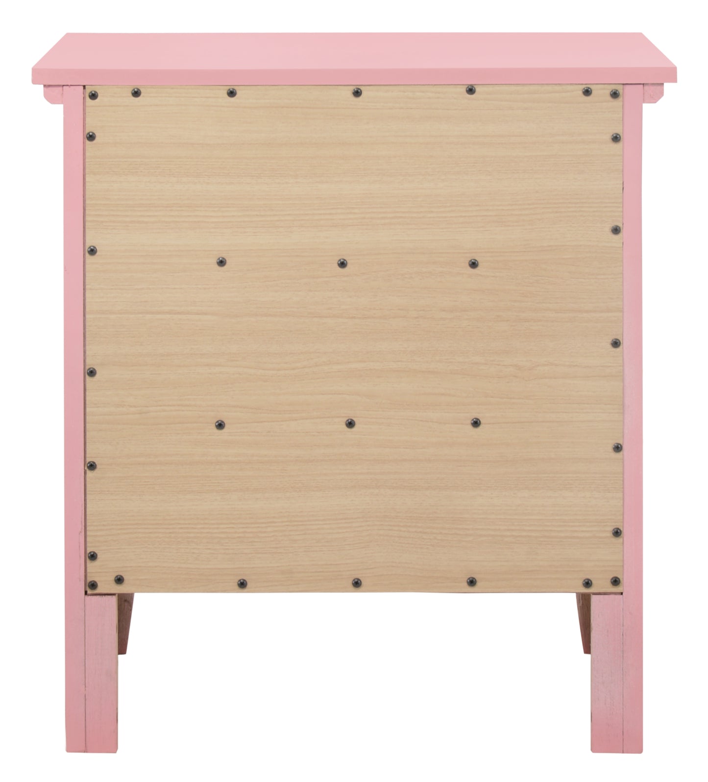 Charming Pink Nightstand With Storage