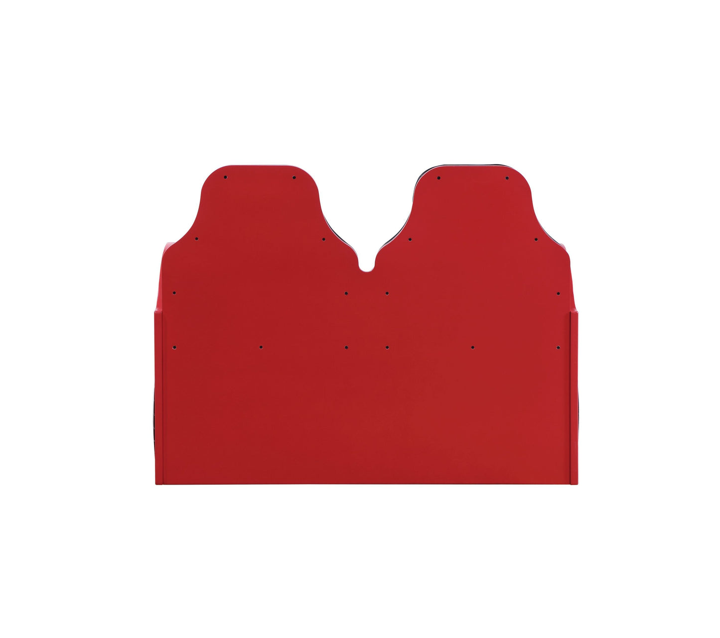 Colen Red Finish Twin Car Bed with LED