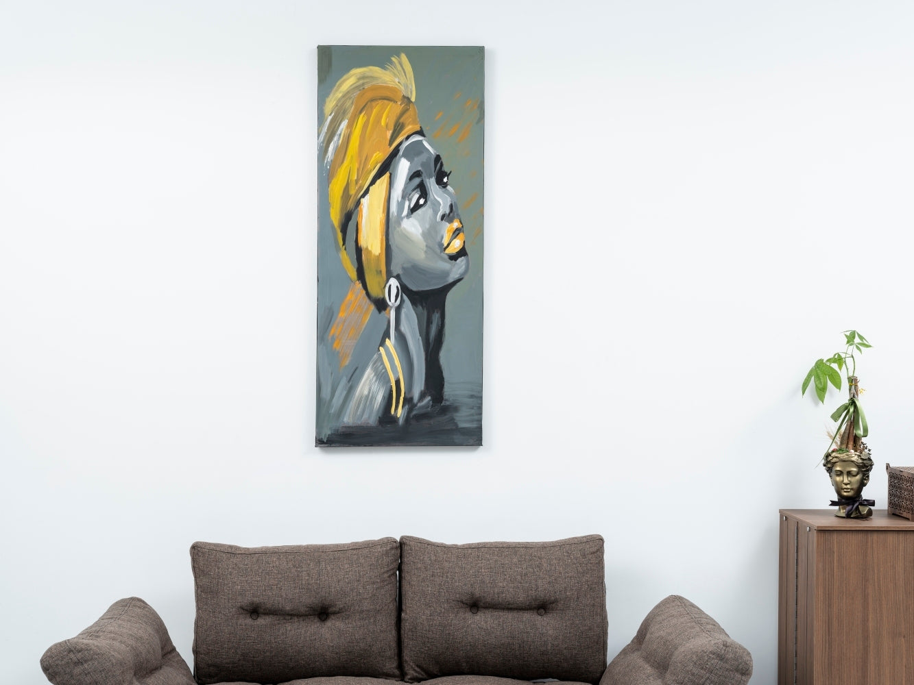 Wandela Wall Canvas Paintings 47'' x 19''