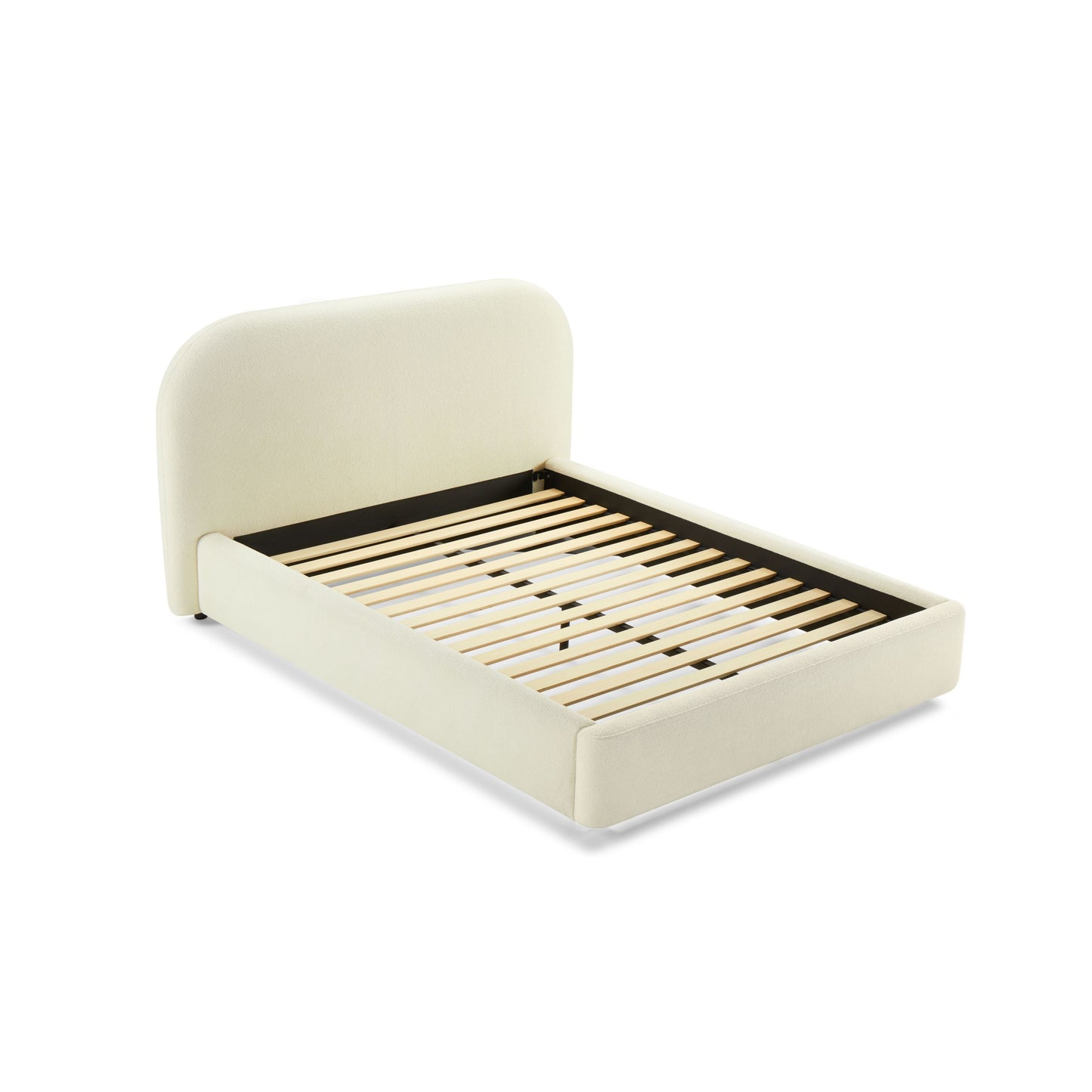 Arden Beige Fabric Full Bed