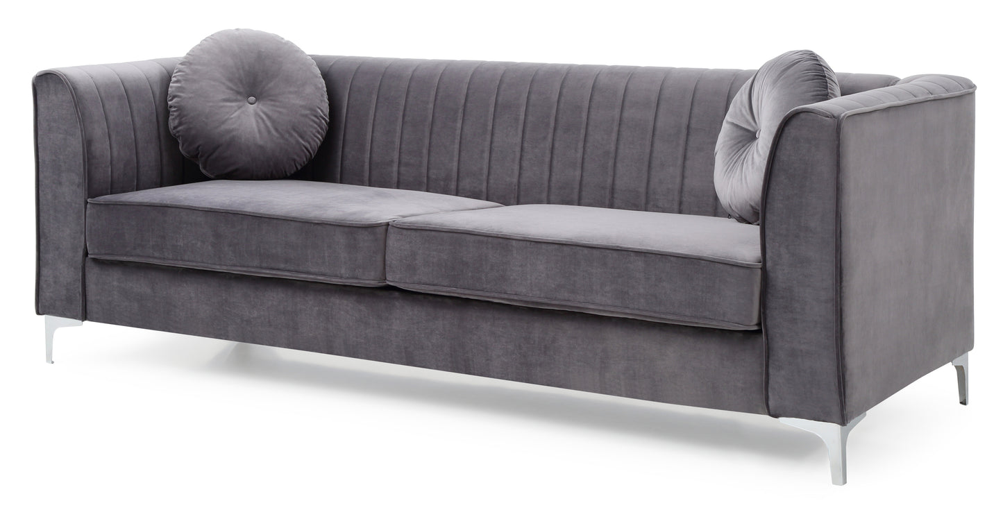 Glory Furniture Delray G790A-S Sofa ( 2 Boxes ) , GRAY