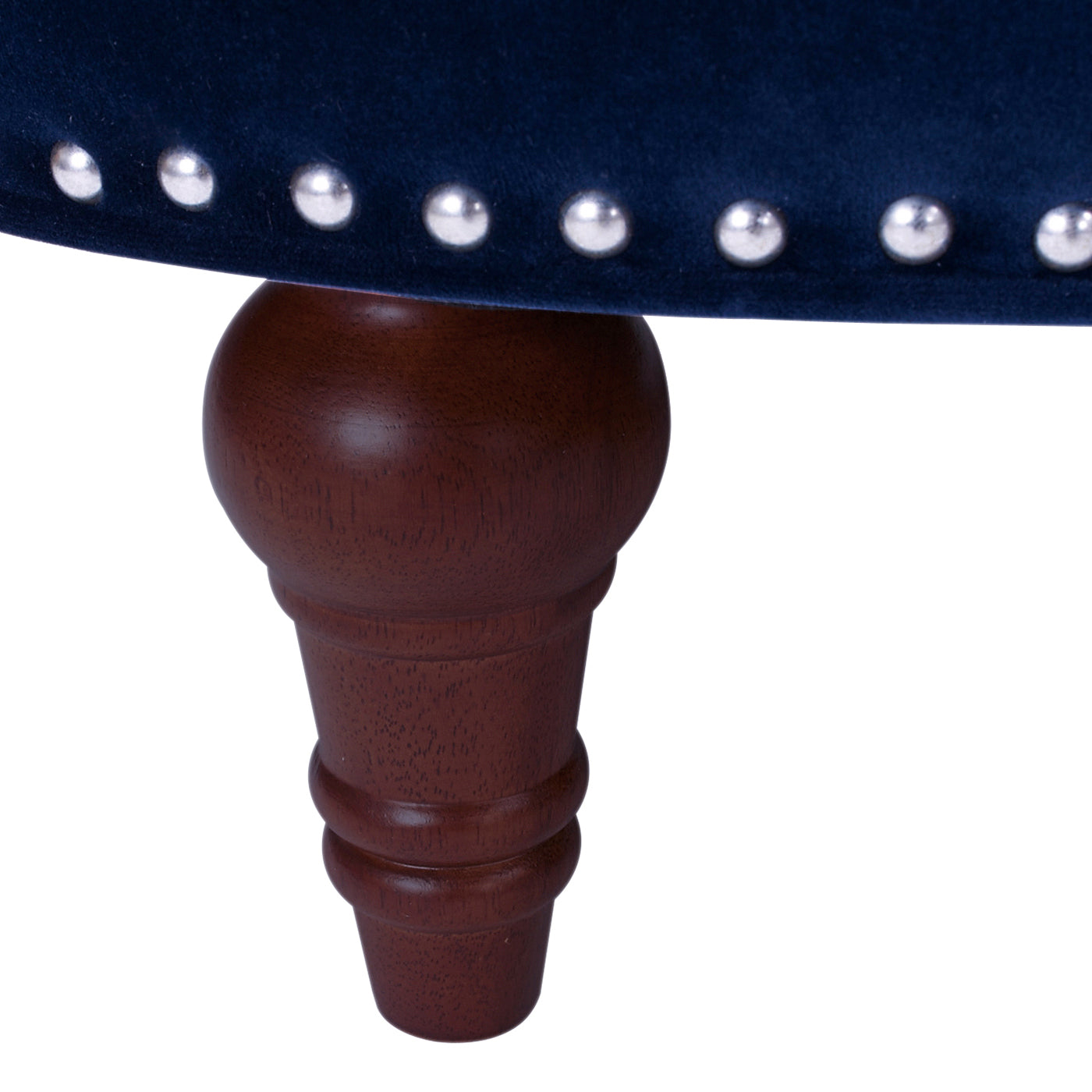 La Rosa Victorian Chesterfield Tufted Sofa, Navy Blue Velvet