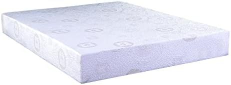 Herbal Fusion Collection, Green Tea-infused Polyester Memory Foam Mattress, Queen Size, White.