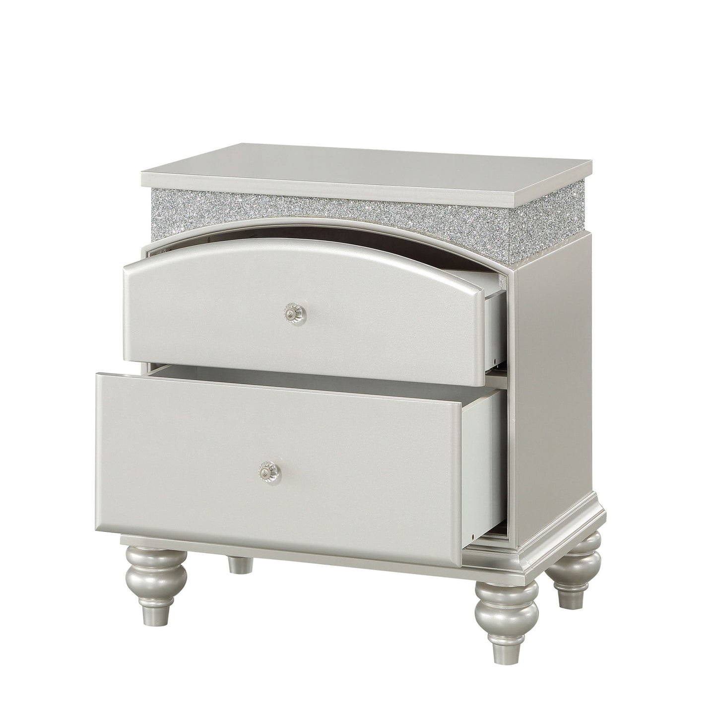Platinum 2-drawer Nightstand