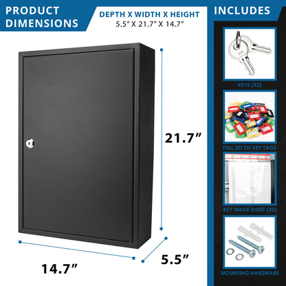 200 Key Adjustable Key Cabinet With Key Lock