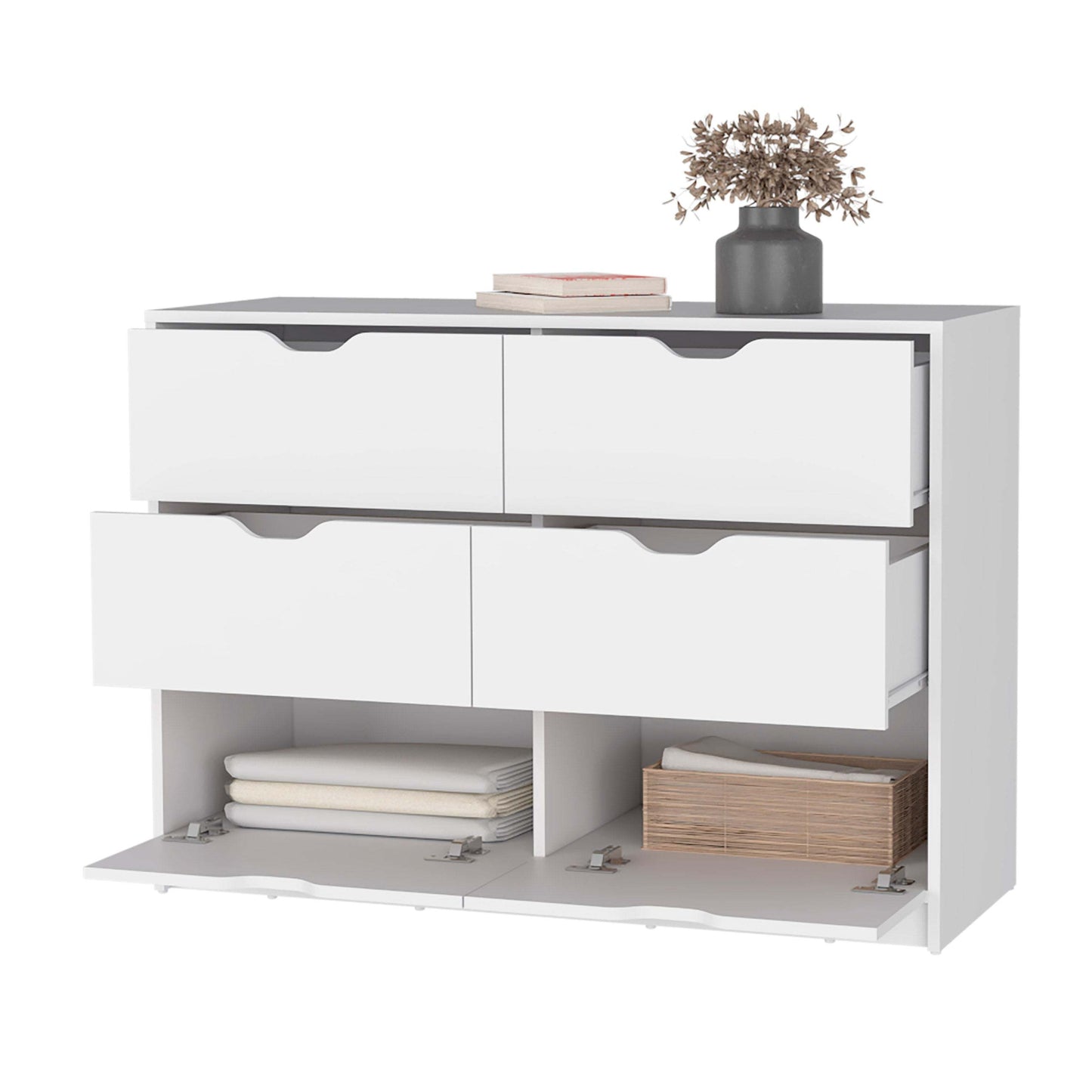 White 4-Drawer Dresser