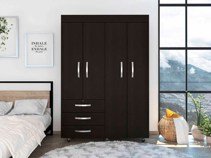 Isla Vista 3-Drawer Armoire  Black Wengue