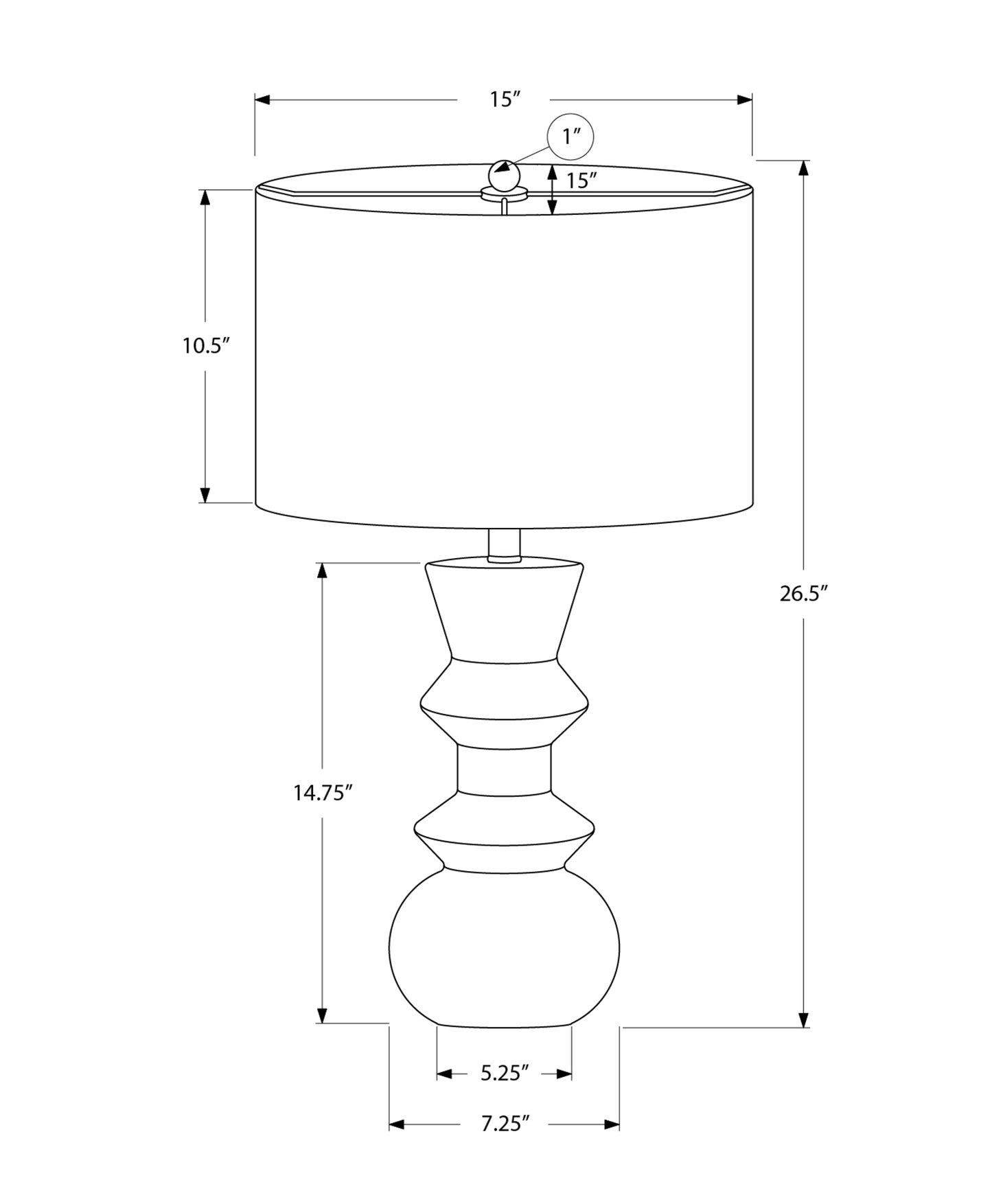 Lighting, 26"h, Cream Ceramic, Ivory / Cream Shade, Contemporary