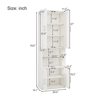 Queen Size Murphy Bed with 1 Side Cabinet Storage Shelf, 68-inch Cabinet Bed Folding Wall Bed with Desk Combo Perfect for Guest Room, Study, Office,White(old sku:BS300192AAC)