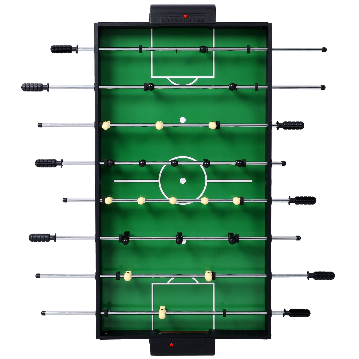 5-in-1 Multi-Game Table - Billiards, Push Hockey, Foosball, Ping Pong, and Basketball black/blue