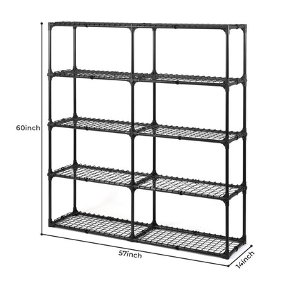 5-SHELF WIRE RACK WITH COVER (2PACK)