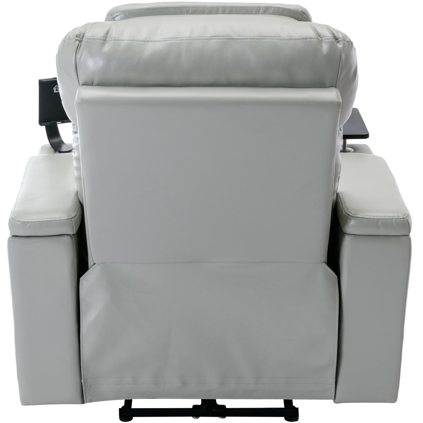 Power Motion Recliner Electric Power Recliner with USB Charging Port, Hidden Arm Storage, Convenient Cup Holder and Bluetooth Speaker, Light Grey(Old Sku:SG000800AAE)