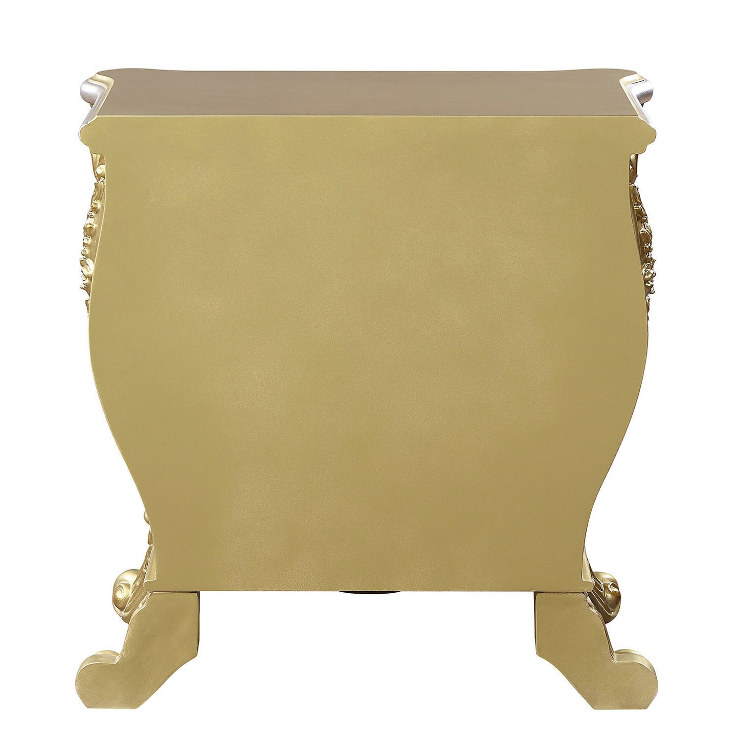 Gold 3-Drawer Nightstand