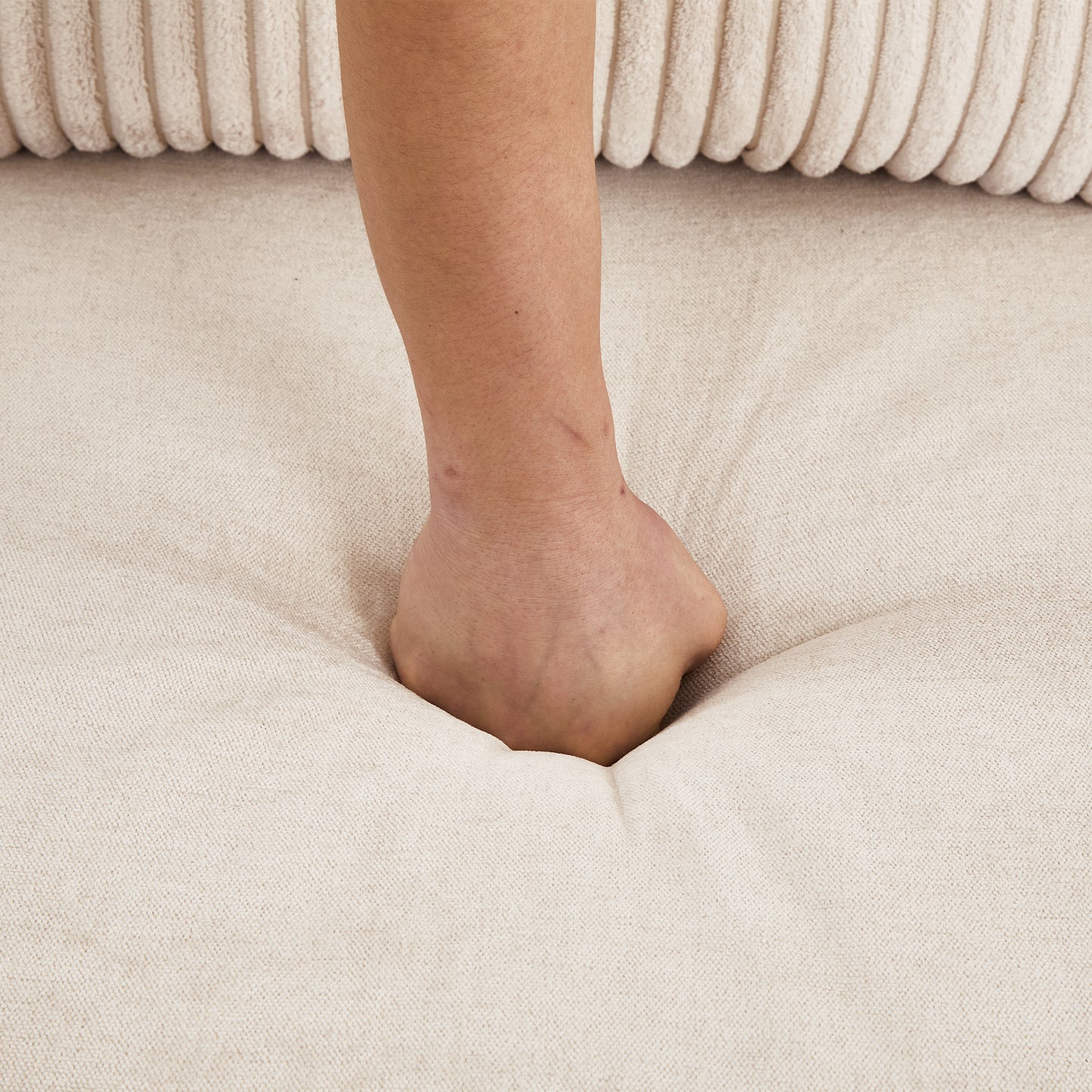 111.8" Sectional Sofa Pull-out Sofa Bed Versatile Sofa Sleeper with Large Storage Space, Two USB Ports and Two Cup Holders for Living Room, Beige